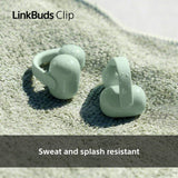 Sony LinkBuds Clip open-ear true wireless earbuds black, imported from the UK