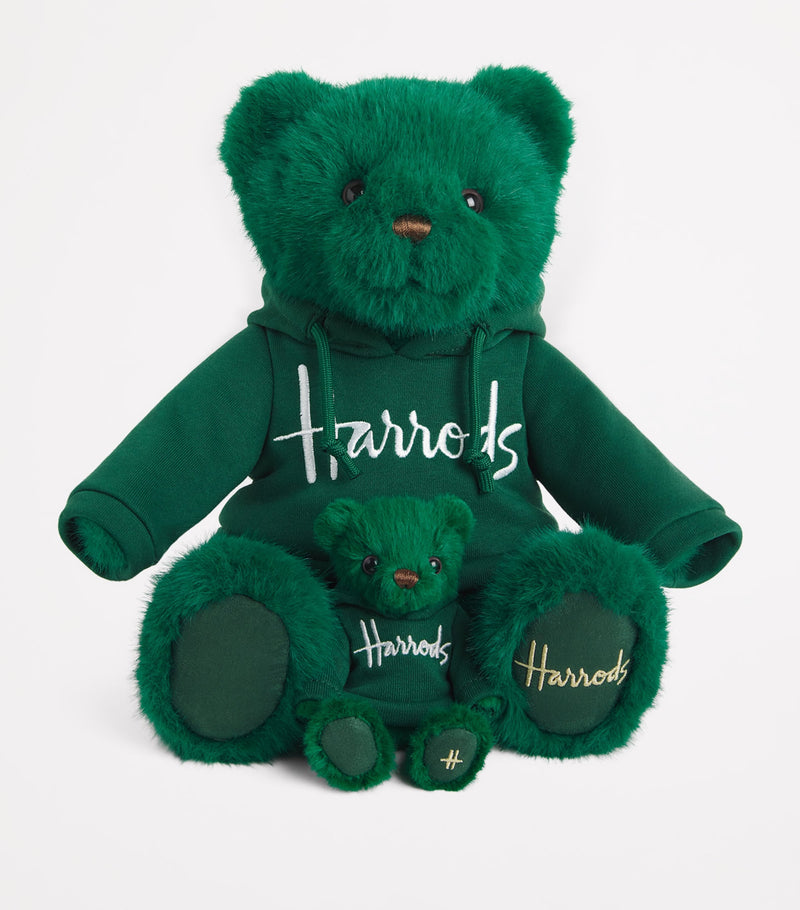 Harrods Henry Bear Keyring soft toy with removable hoodie, UK version