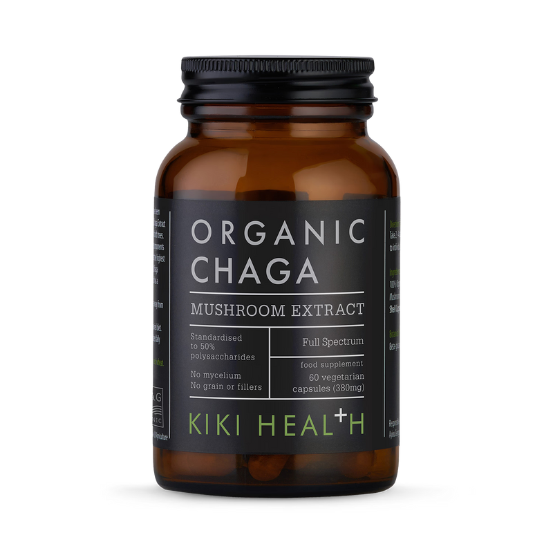 KIKI Health Chaga Mushroom Extract 60 vegicaps, UK version