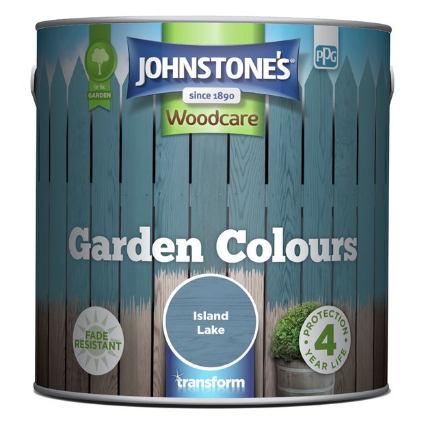 Johnstone's Garden Colours paint Island Lake blue 2.5L - British product