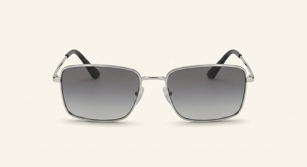 Prada A51S square-frame metal sunglasses, imported from the UK