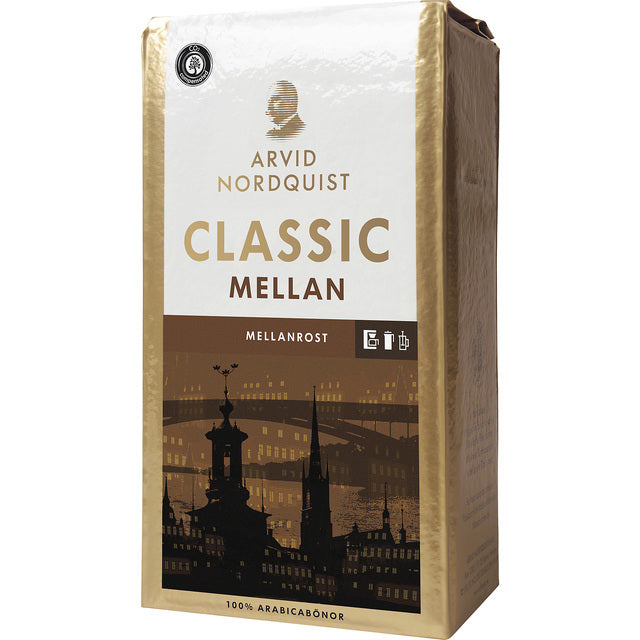 Classic Mellanrost Medium Roast Ground Filter Coffee   500g GOODS M&S   