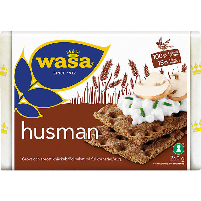 Wasa Husman Rye Crispbread   260g