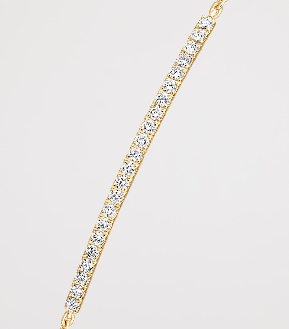 Messika Gatsby yellow gold diamond pavé bracelet 0.25ct - British product