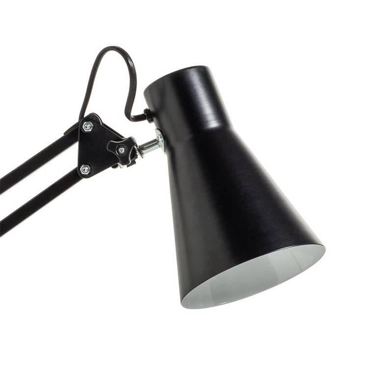 Habitat swing arm floor lamp in matt black (British brand)