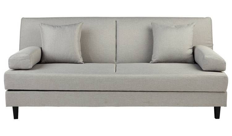 Habitat Chase Fabric 3 Seater Clic Clac Sofa Bed-Light Grey GOODS Argos