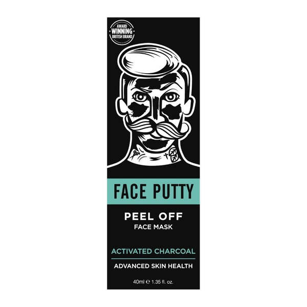 BARBER PRO face putty charcoal peel off mask 40ml - British product