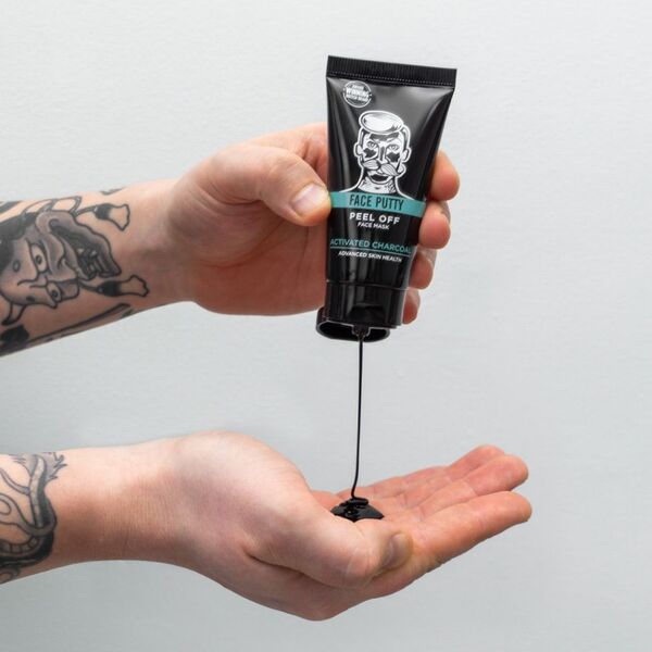 BARBER PRO face putty charcoal peel off mask 40ml - British product