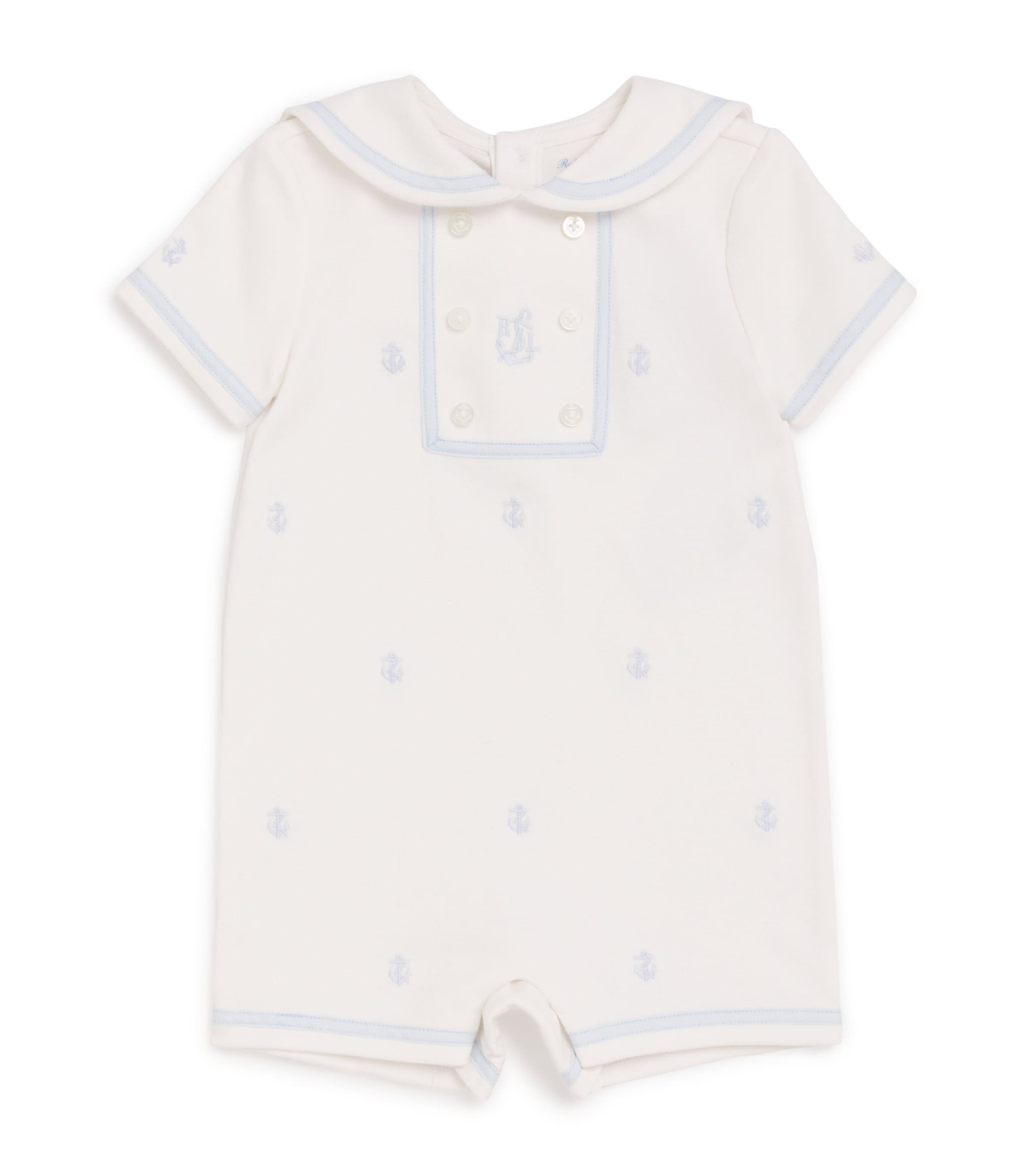 Ralph Lauren Kids embroidered playsuit 3-24 months, imported from the UK