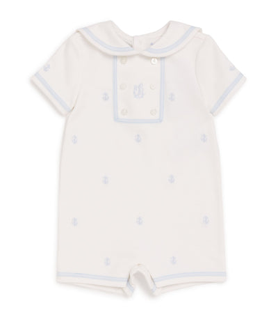Ralph Lauren Kids Bestickter Strampler 3-24 Monate Baby Strampler