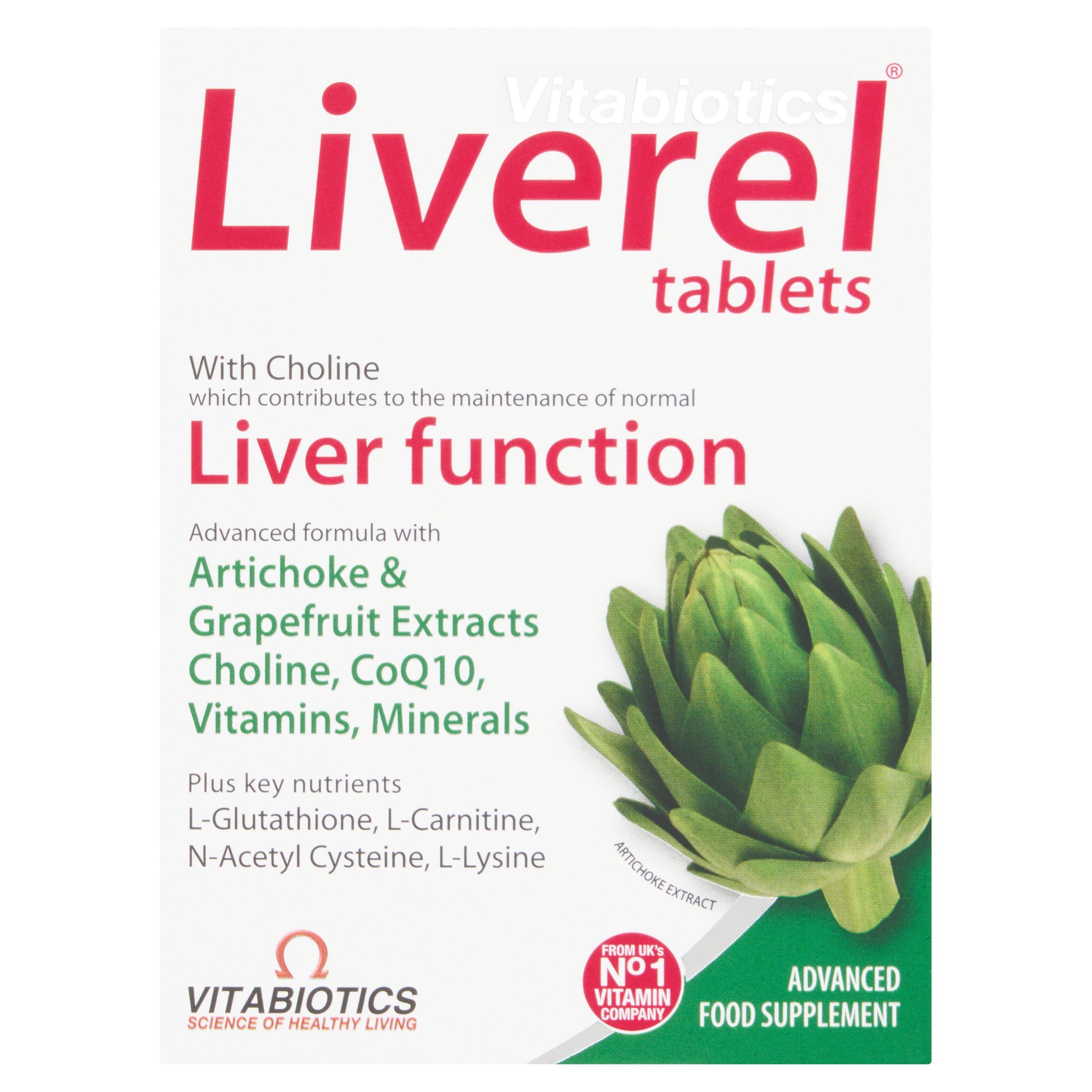 Vitabiotics Liverel Advanced Food Supplement Tablets x60 - McGrocer