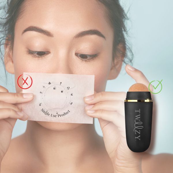 Tweezy Volcanic Stone Facial Mattifying Roller