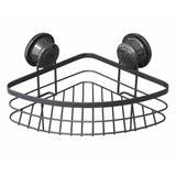 Argos Home black corner shower basket with suction cup - British product