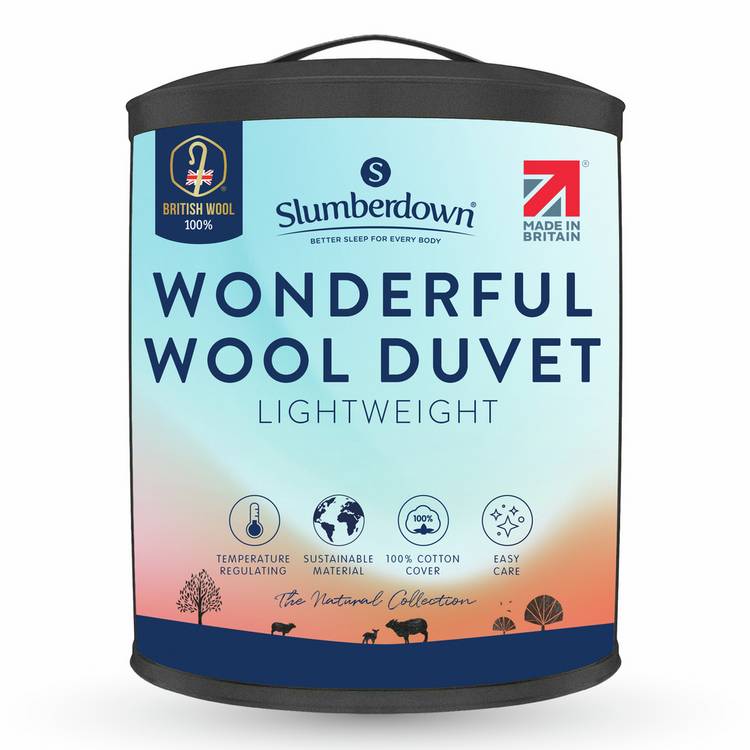 Slumberdown Wonderful Wool duvet single - British product