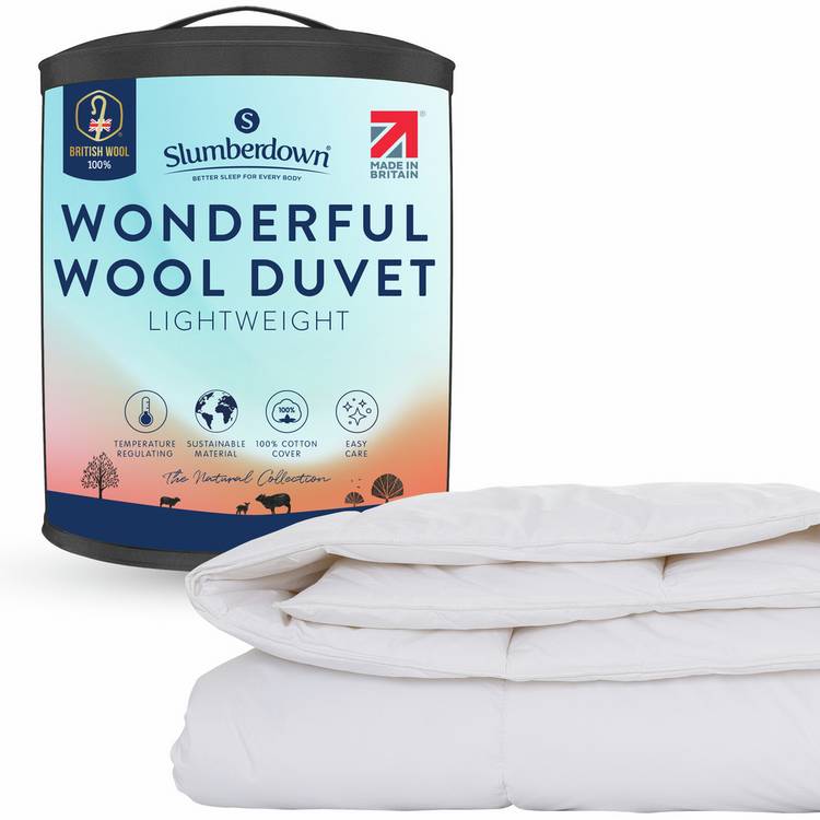 Slumberdown Wonderful Wool duvet single - British product