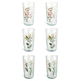 Argos Home floral hi ball glasses 490ml, set of 6 (British brand)