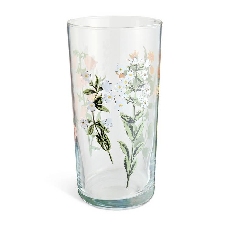 Argos Home floral hi ball glasses 490ml, set of 6 (British brand)