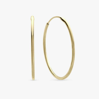 Argos Revere 9ct Gold Plated Sterling Silver Sleeper Hoop Earrings- Buy online at McGrocer