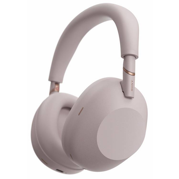 Sony WH-1000XM6 noise-cancelling headphones sand pink, UK version
