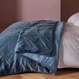 Habitat chenille bedspread storm blue 200x220cm (British brand)