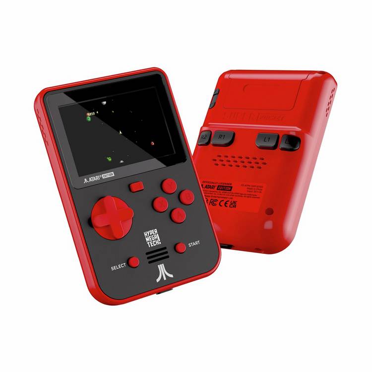 HyperMegaTech Super Pocket Atari Edition retro gaming handheld (British brand)