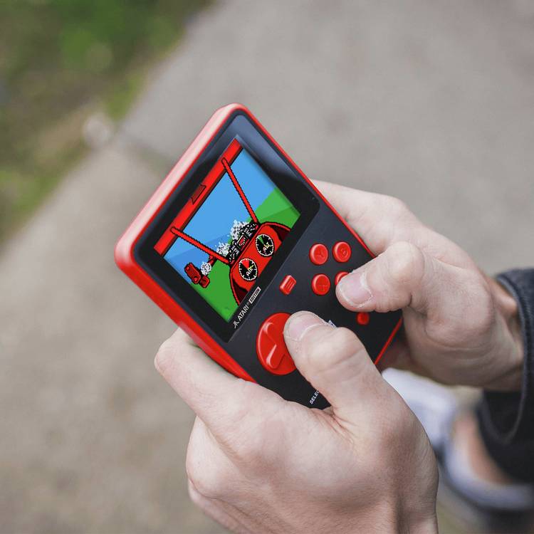 HyperMegaTech Super Pocket Atari Edition retro gaming handheld (British brand)