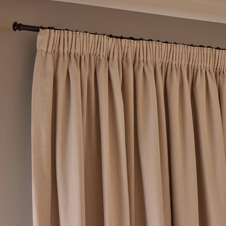 Habitat With Linen blackout curtains stone grey 117x183cm, imported from the UK