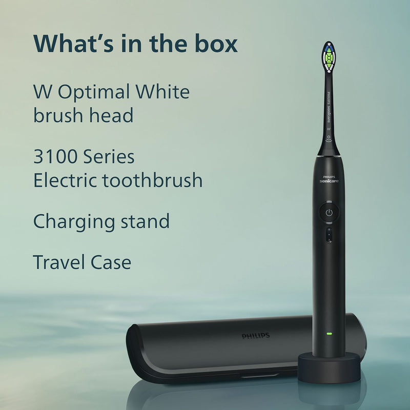 Philips Sonicare 3000 electric toothbrush in black (British brand)