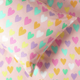Argos Home kids hearts pink bedding set single - British product