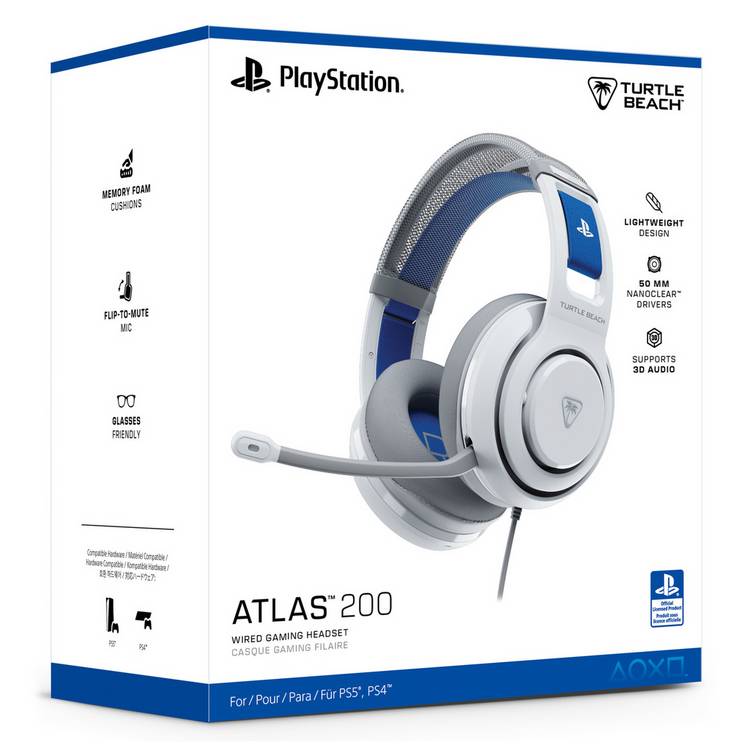 Turtle Beach Atlas 200 wired gaming headset (British brand)