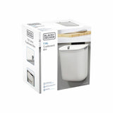 Black+Decker 7.6L white cupboard bin - British product