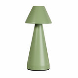 Searchlight Metal Rechargeable Cone LED Table Lamp - Sage