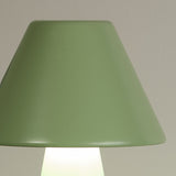 Searchlight Metal Rechargeable Cone LED Table Lamp - Sage