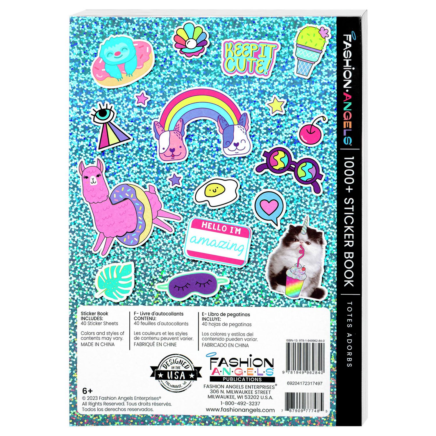 Fashion Angels sticker book with 1000+ stickers - British product