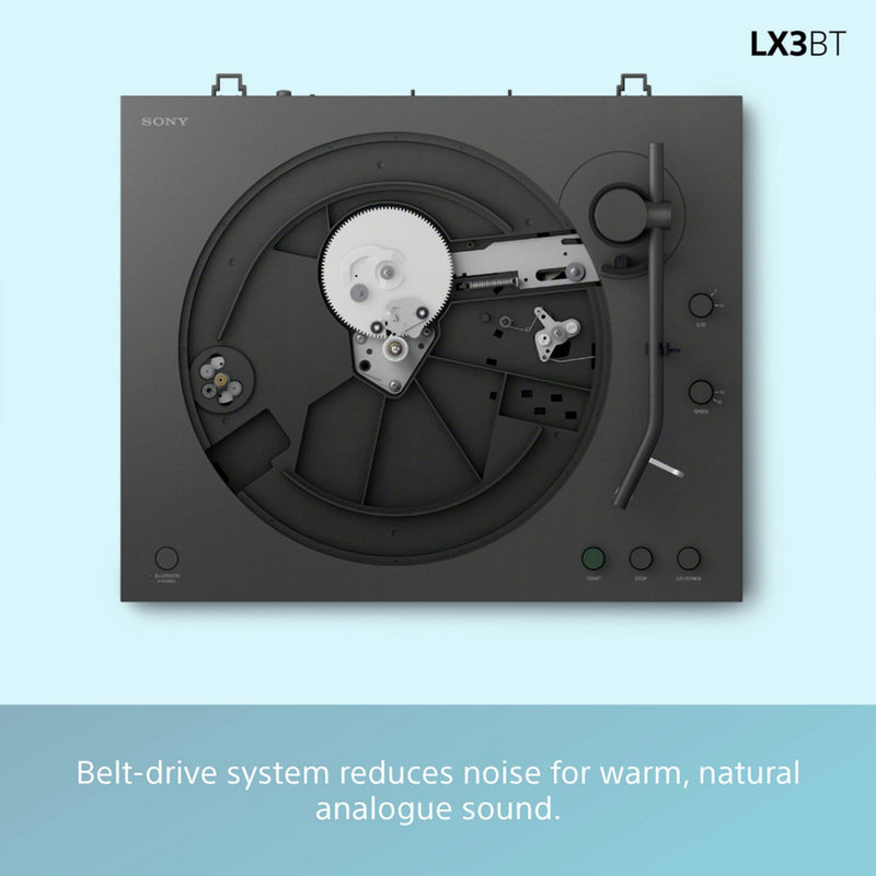 Sony PS-LX3BT automatic Bluetooth turntable black - British product