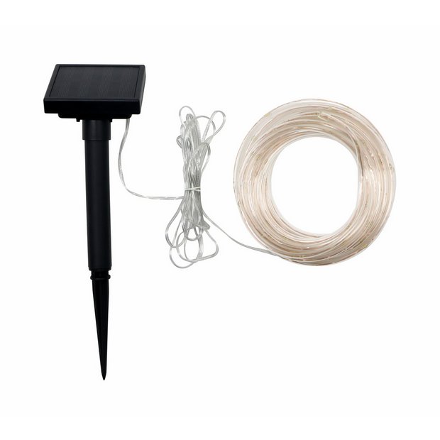 Argos Home 110 LED solar string lights warm white, UK version