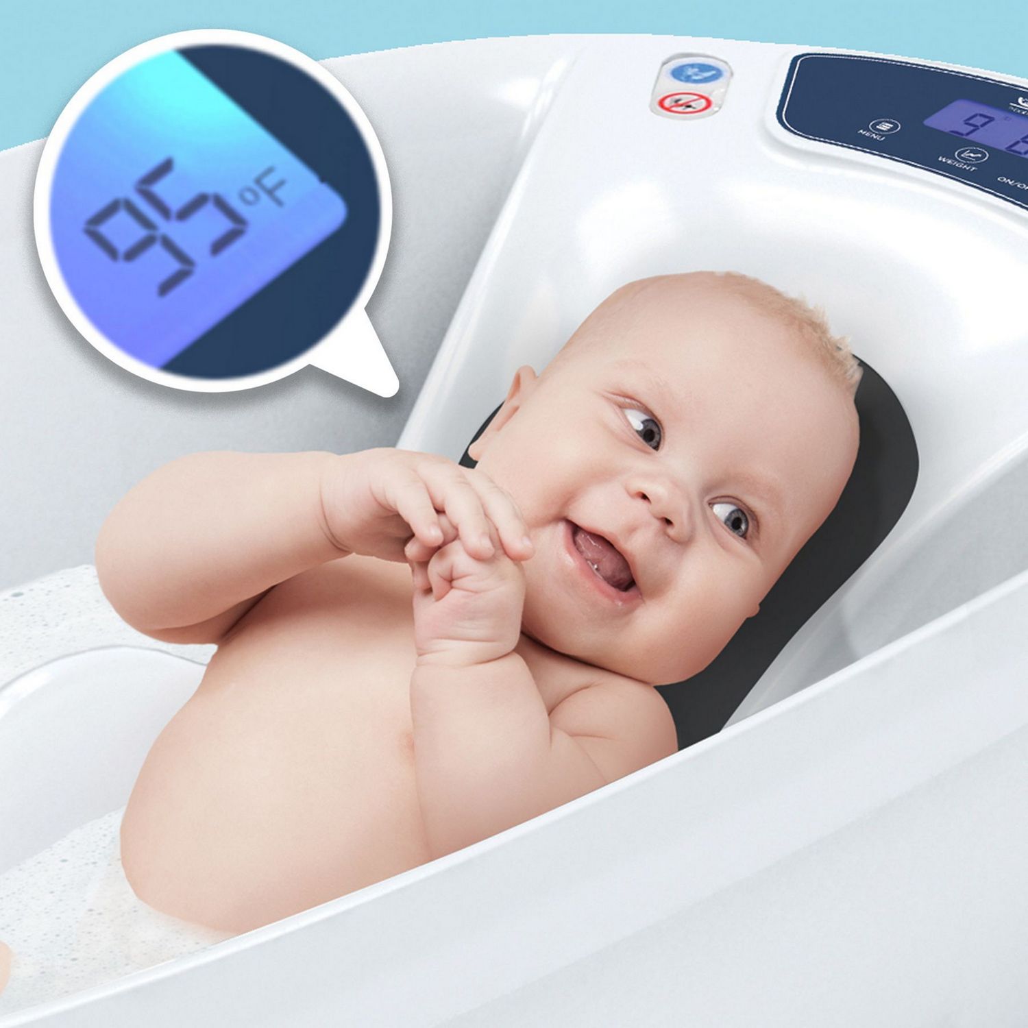 Baby Patent Aqua Scale digital baby bath, UK version