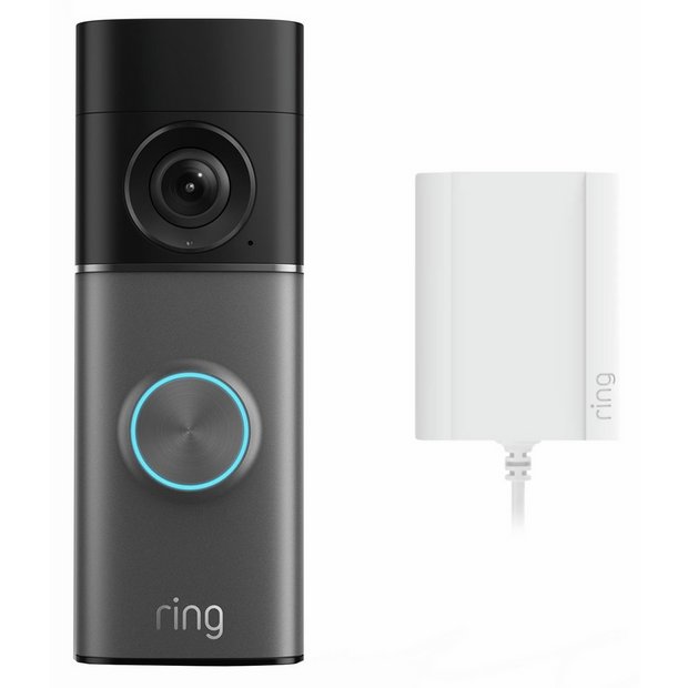 Ring Video Doorbell Pro Retinal 4K with Plug-In Adaptor, UK version