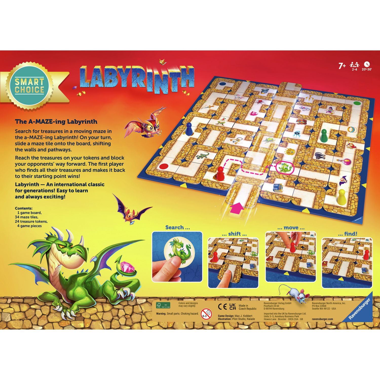 Ravensburger Labyrinth Smart Choice board game (British brand)