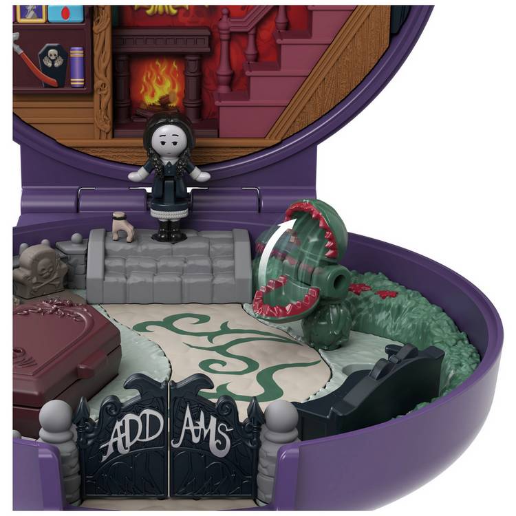 Polly Pocket Addams Family compact collector dolls playset (British brand)