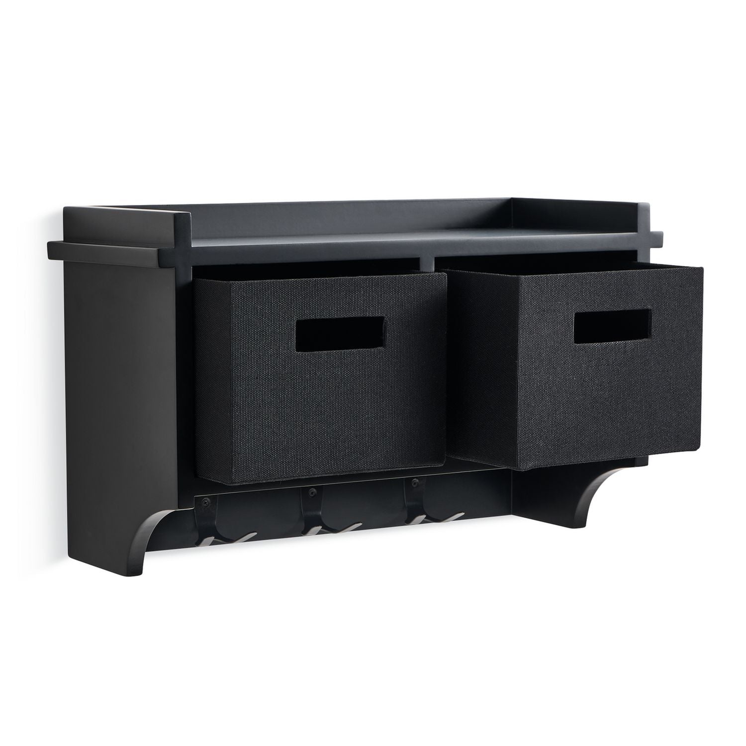 Argos Home coat rack with 2 fabric storage boxes 50cm wide, imported from the UK