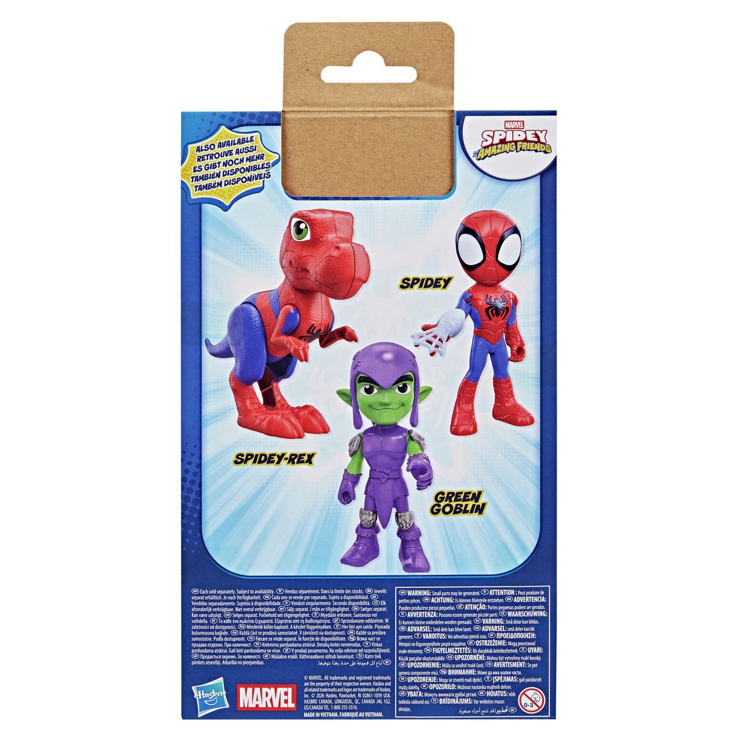 Marvel Spidey-Rex supersized dinosaur toy 29cm, imported from the UK