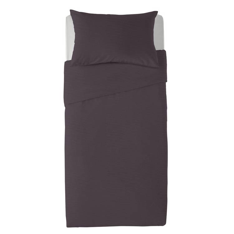 Habitat brushed cotton charcoal single bedding set, imported from the UK