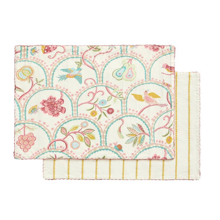 Sanderson National Trust placemats Harvest Fruits cotton (British brand)