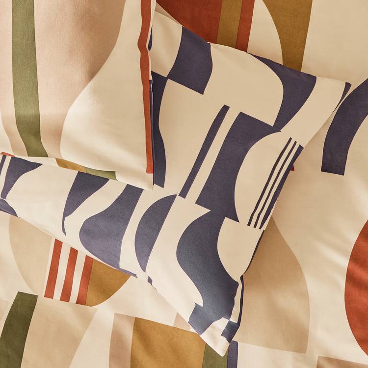 Habitat Geo Off White bedding set single (British brand)