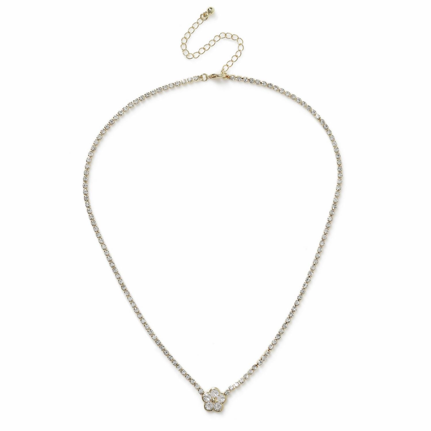 Liars & Lovers crystal flower necklace (British brand)