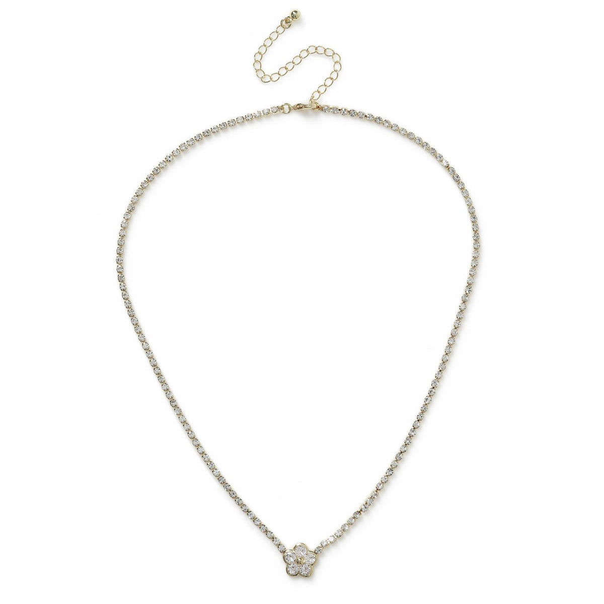Liars & Lovers crystal flower necklace (British brand)