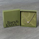 Liars & Lovers crystal flower necklace (British brand)