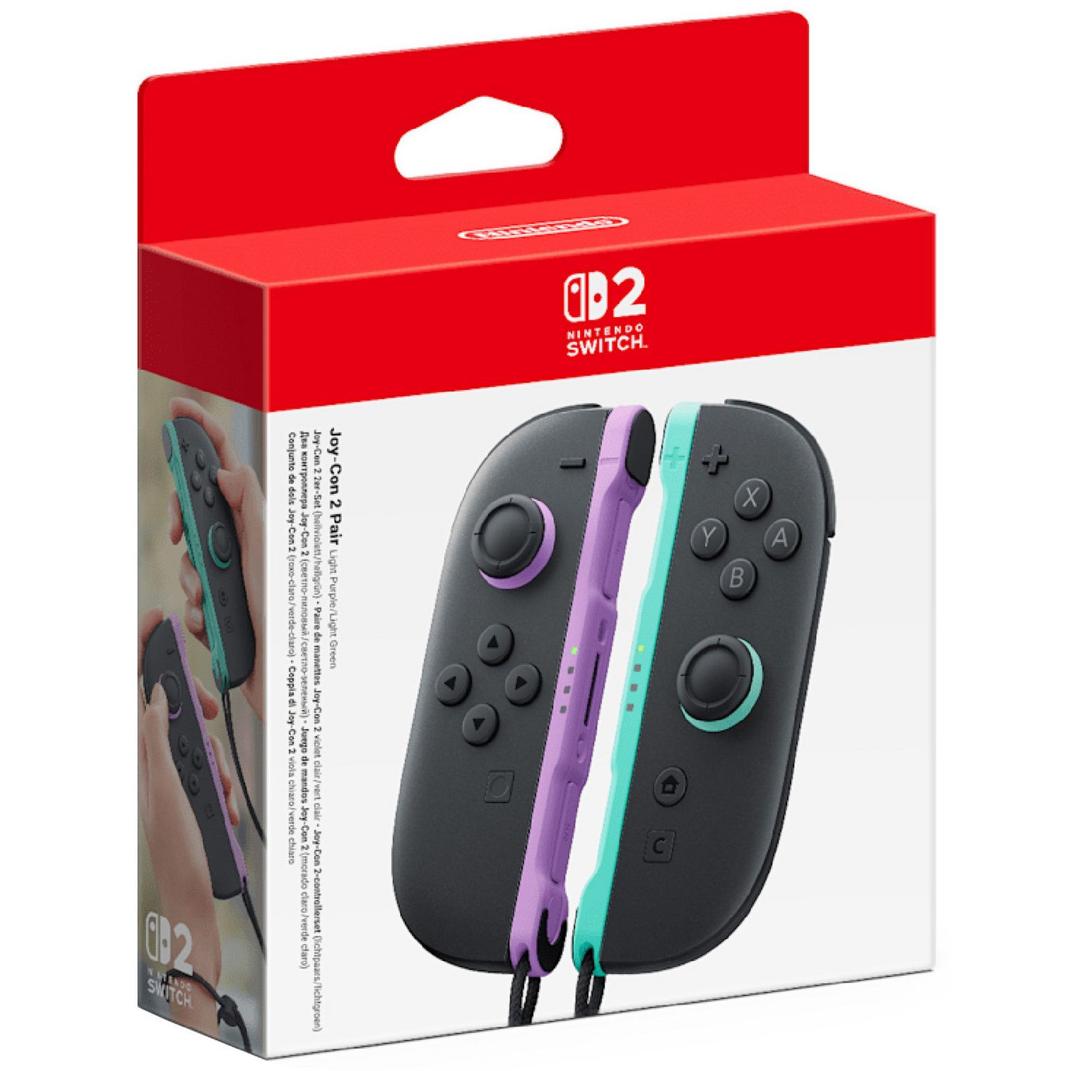 Nintendo Joy-Con 2 controller pair Purple & Green, UK version