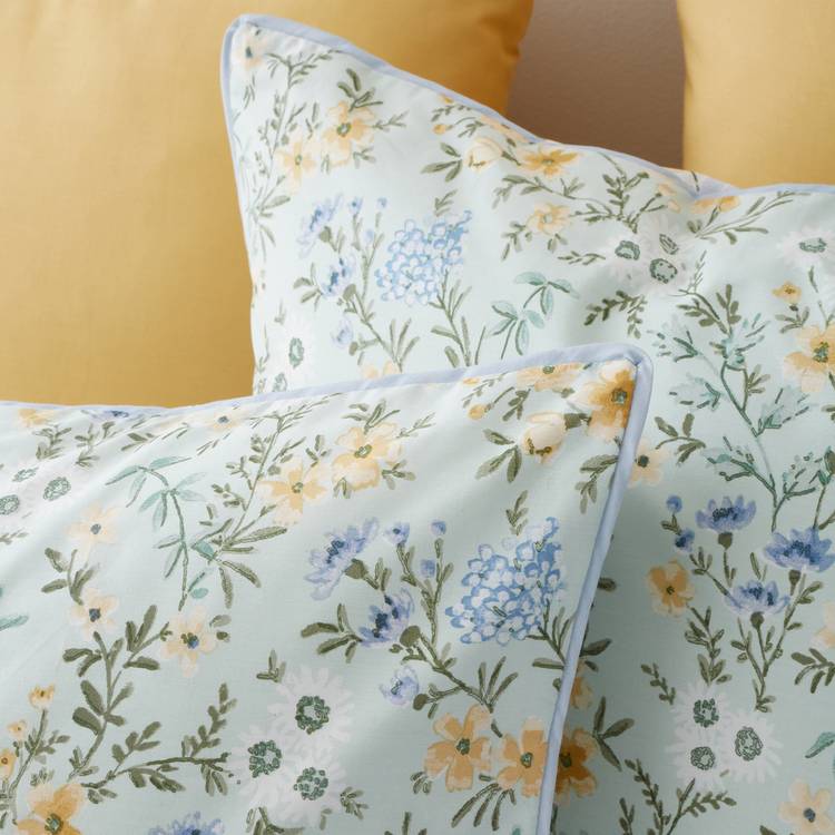 Bianca cotton ditsy floral bedding set single (British brand)